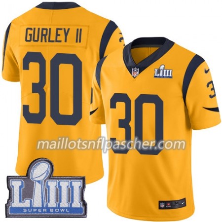 Maillot Los Angeles Rams Todd Gurley II 30 Nike Or 2019 Super Bowl LIII - Homme